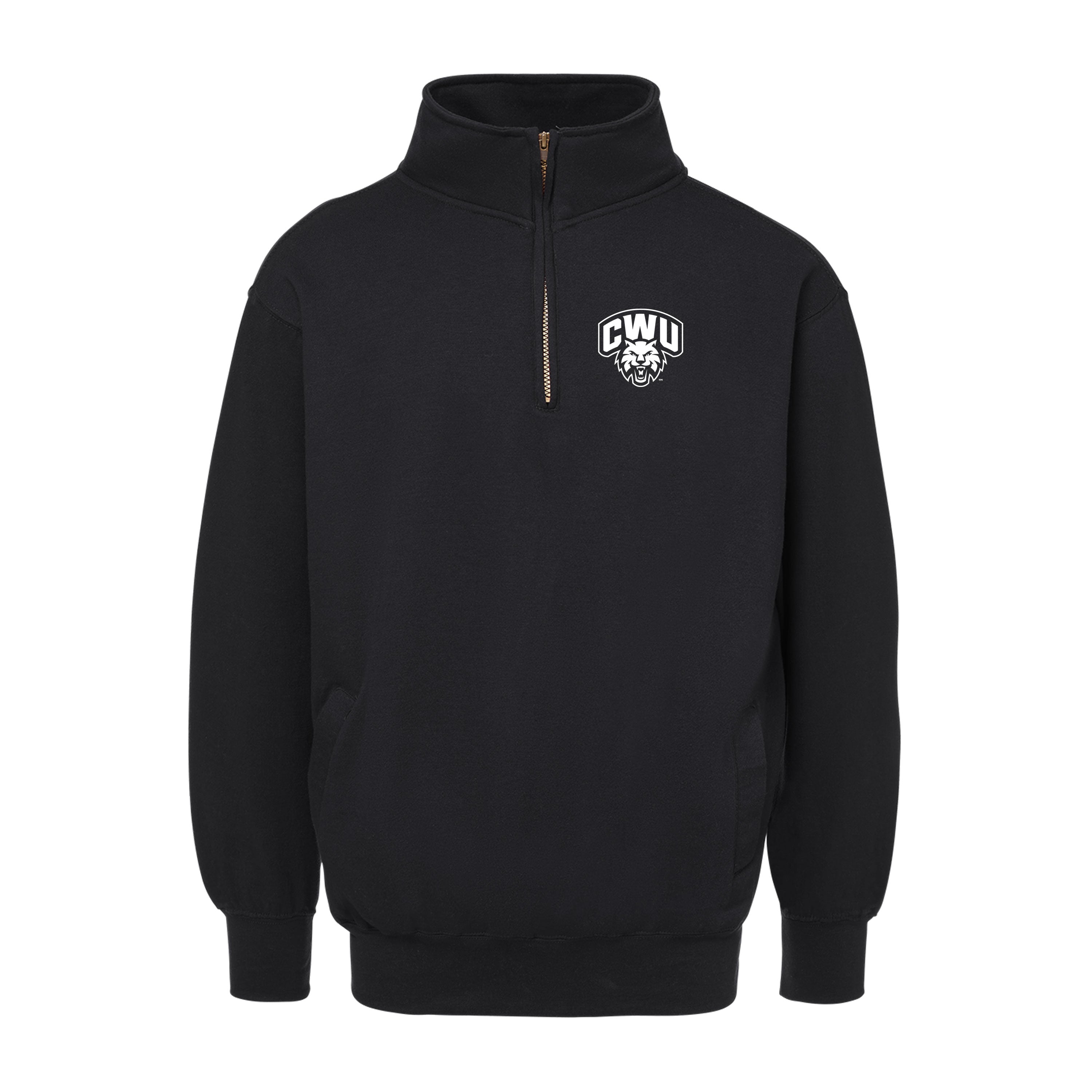 1/4 Zip Cwu Wildcat Sweatshirt JB-42563_BLACK_89a21163-2d28-4aa7-a319-0cd10f1f1baf