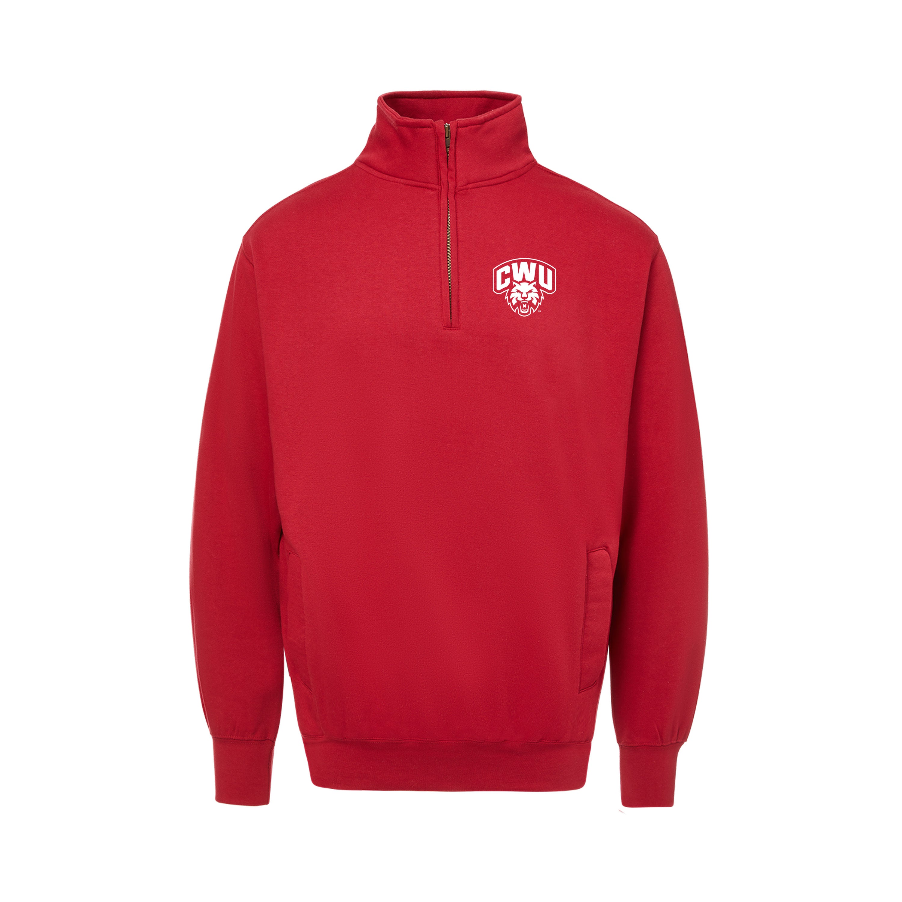 1/4 Zip Cwu Wildcat Sweatshirt JB-42563_RED_e4c4d1d6-53e6-457e-9179-9d3cc87b8fec