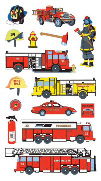 Fire Department Stickers JB-42584