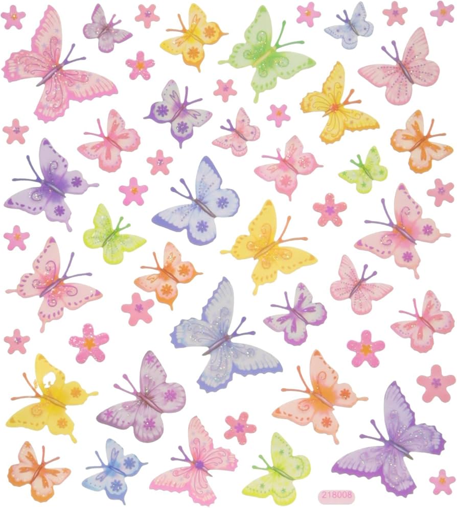 Bright Wings Glitter Stickers JB-42592