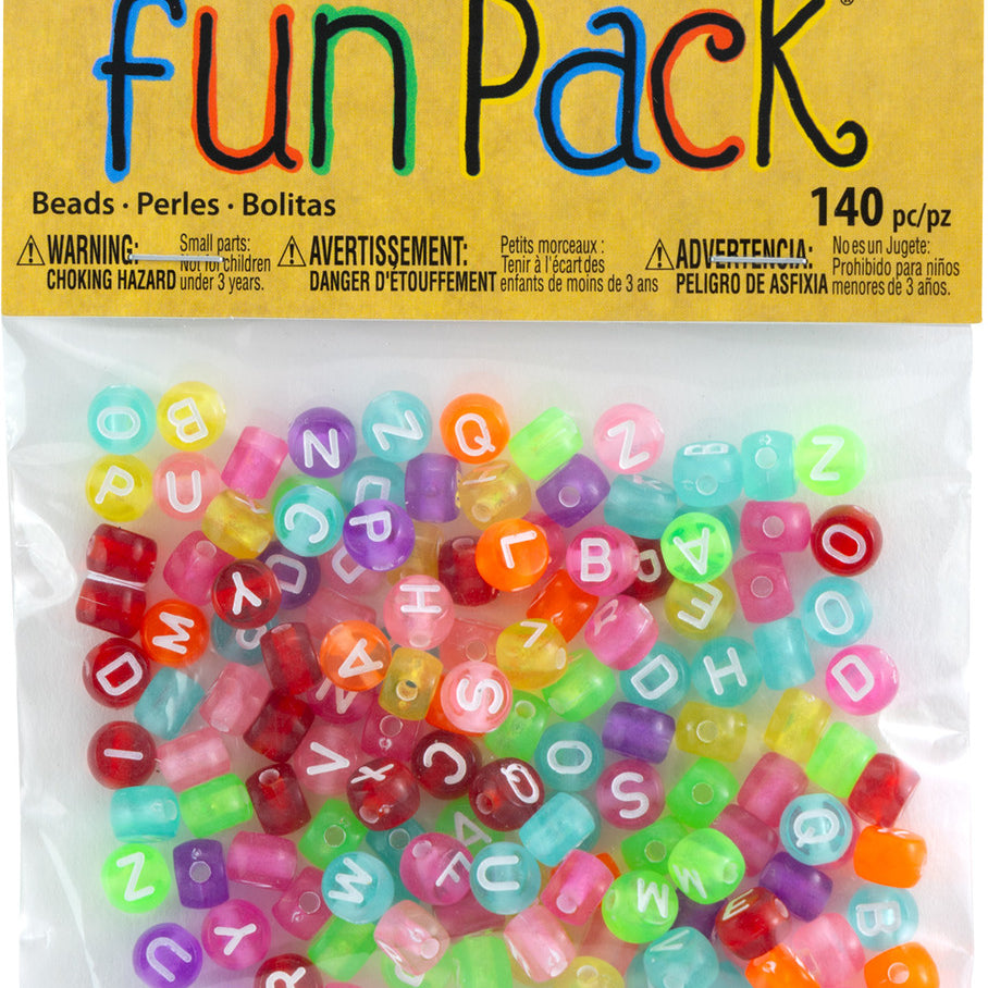 Transparent Alphabet Beads JB-42645