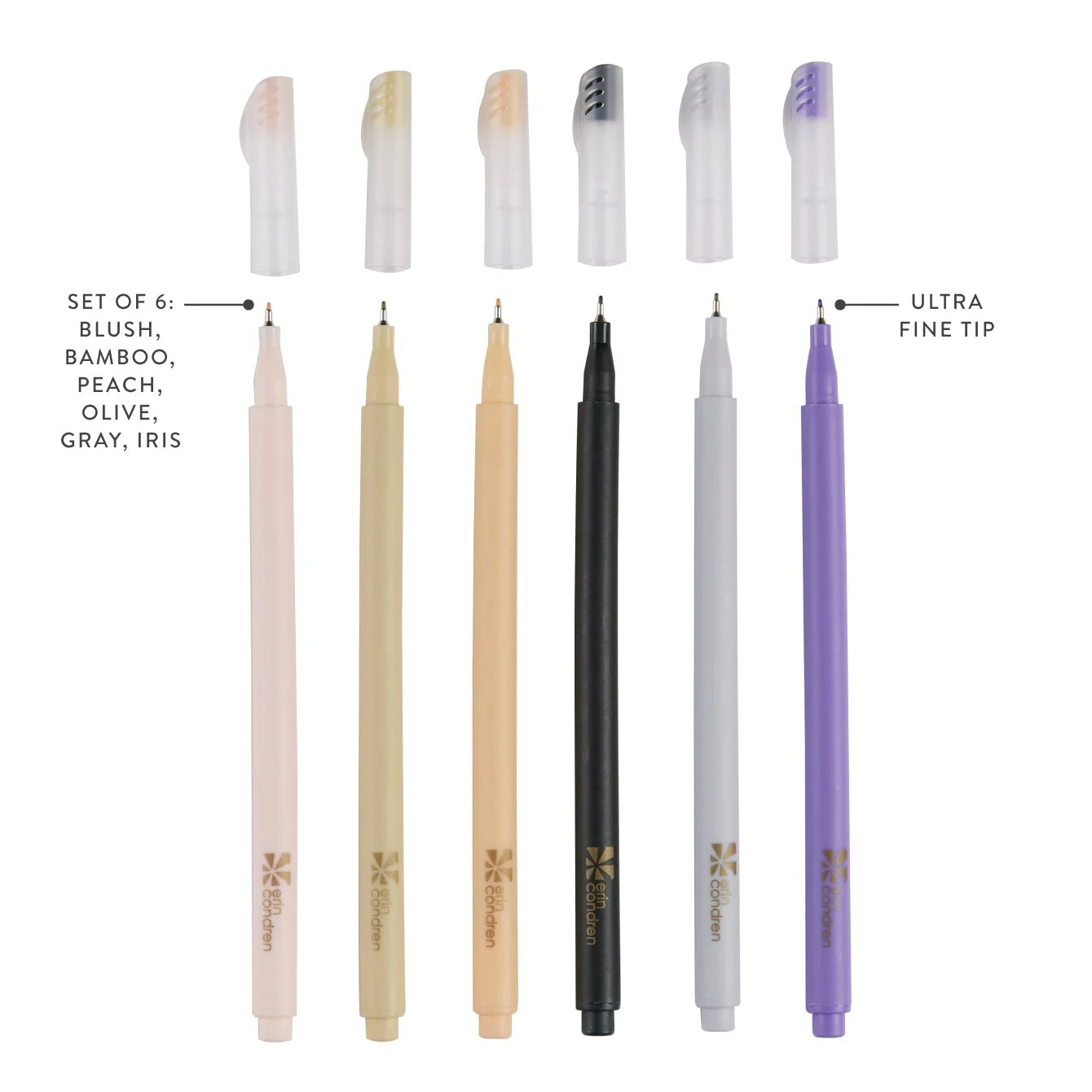 Colorful Fine Tip Markers 6 Pk JB-42707