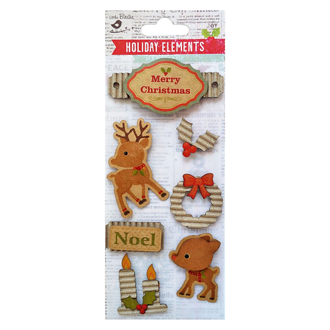 Reindeer Wreath Embellishments JB-42751
