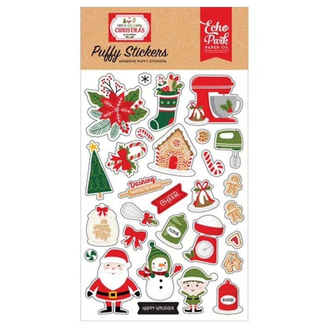 Puffy Christmas Stickers JB-42759
