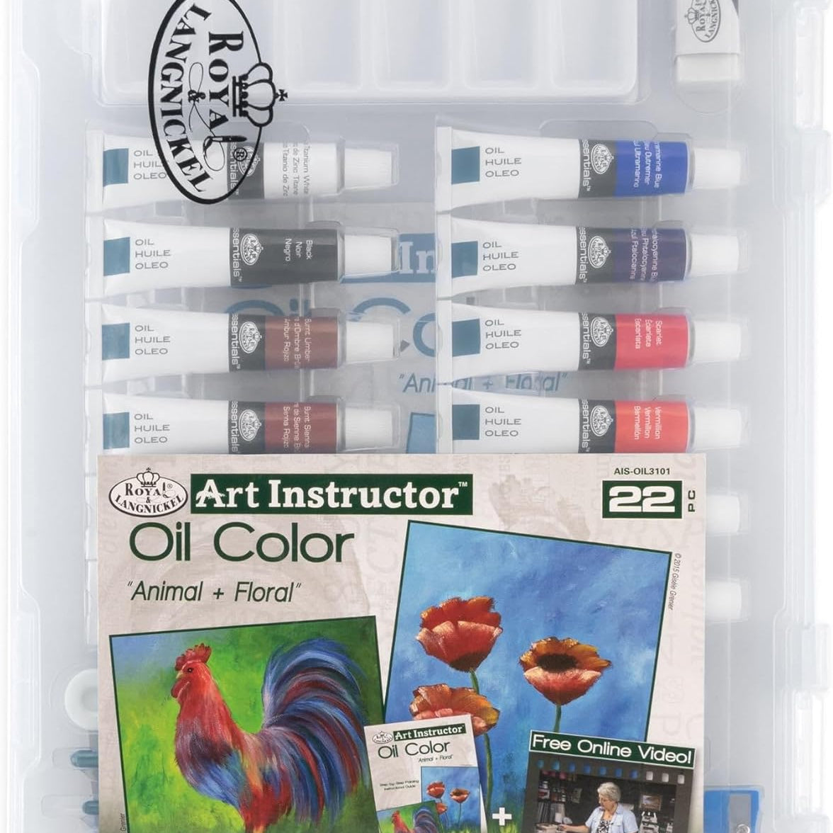 Art Instructor Oil Clearview Art Set-Small - 22Pc JB-42799