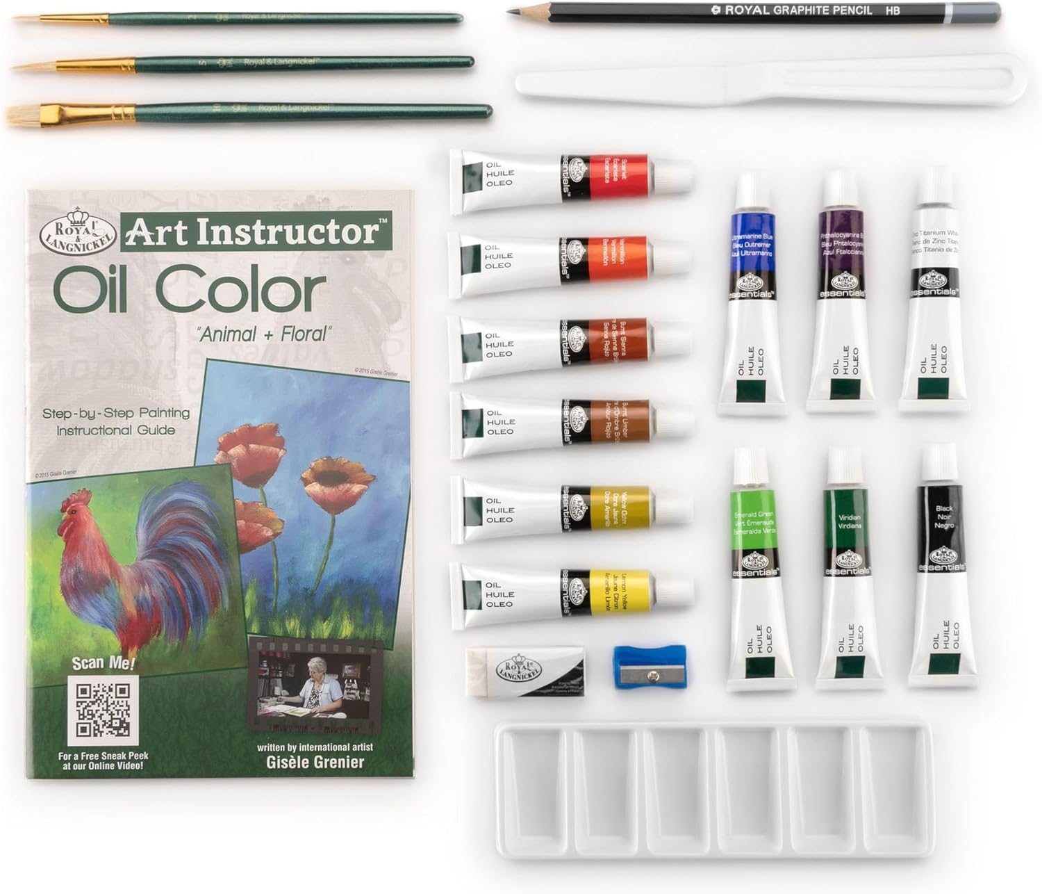 Art Instructor Oil Clearview Art Set-Small - 22Pc JB-42799_1