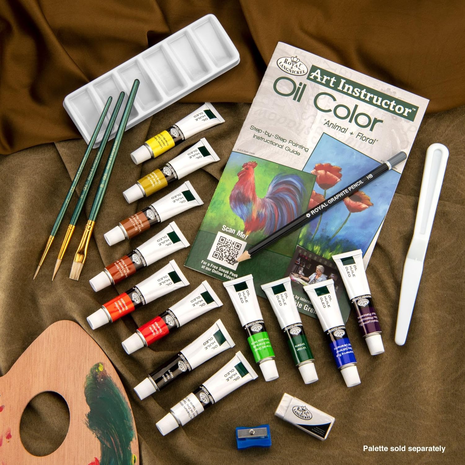 Art Instructor Oil Clearview Art Set-Small - 22Pc JB-42799_2