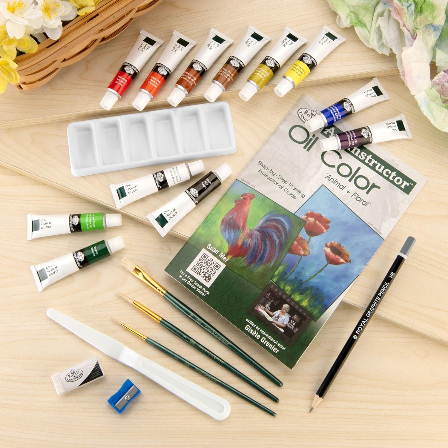 Art Instructor Oil Clearview Art Set-Small - 22Pc JB-42799_3