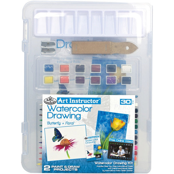 Royal Brush - Art Instructor Watercolor Pencil Drawing Clearview Art Set-Small JB-42802