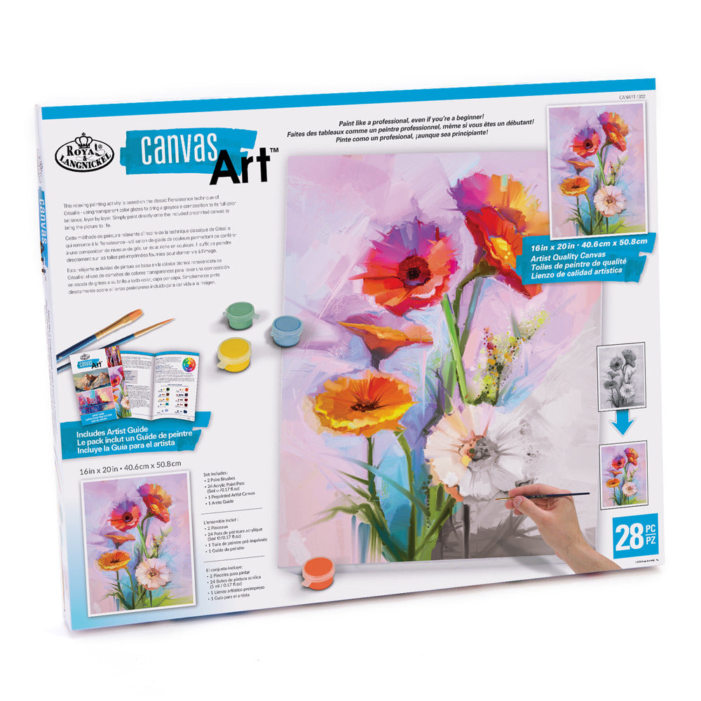 Flower Acrylic Canvas Kit JB-42806