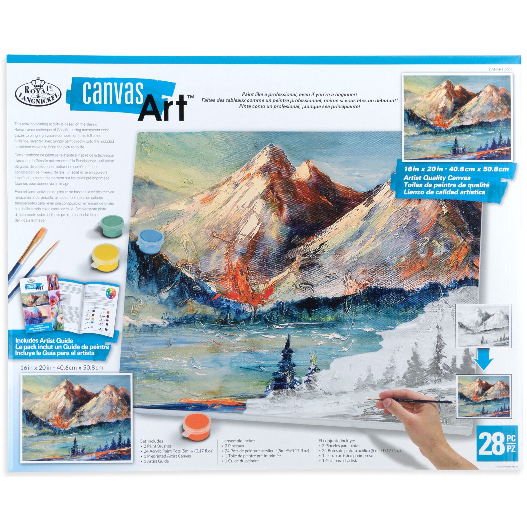 Mountains Acrylic Canvas Kit JB-42808