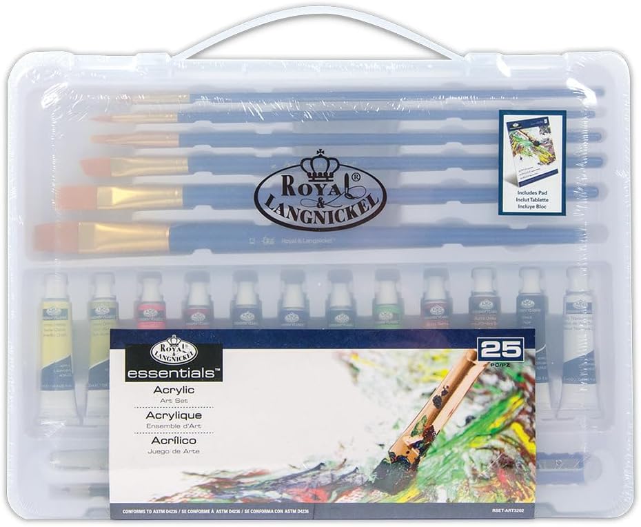 Royal & Langnickel Essentials Clear View Acrylic Painting Set, Large JB-42809