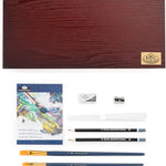 Royal Brush Set - 25 Piece Acrylic Wooden Box Art Set JB-42812_2