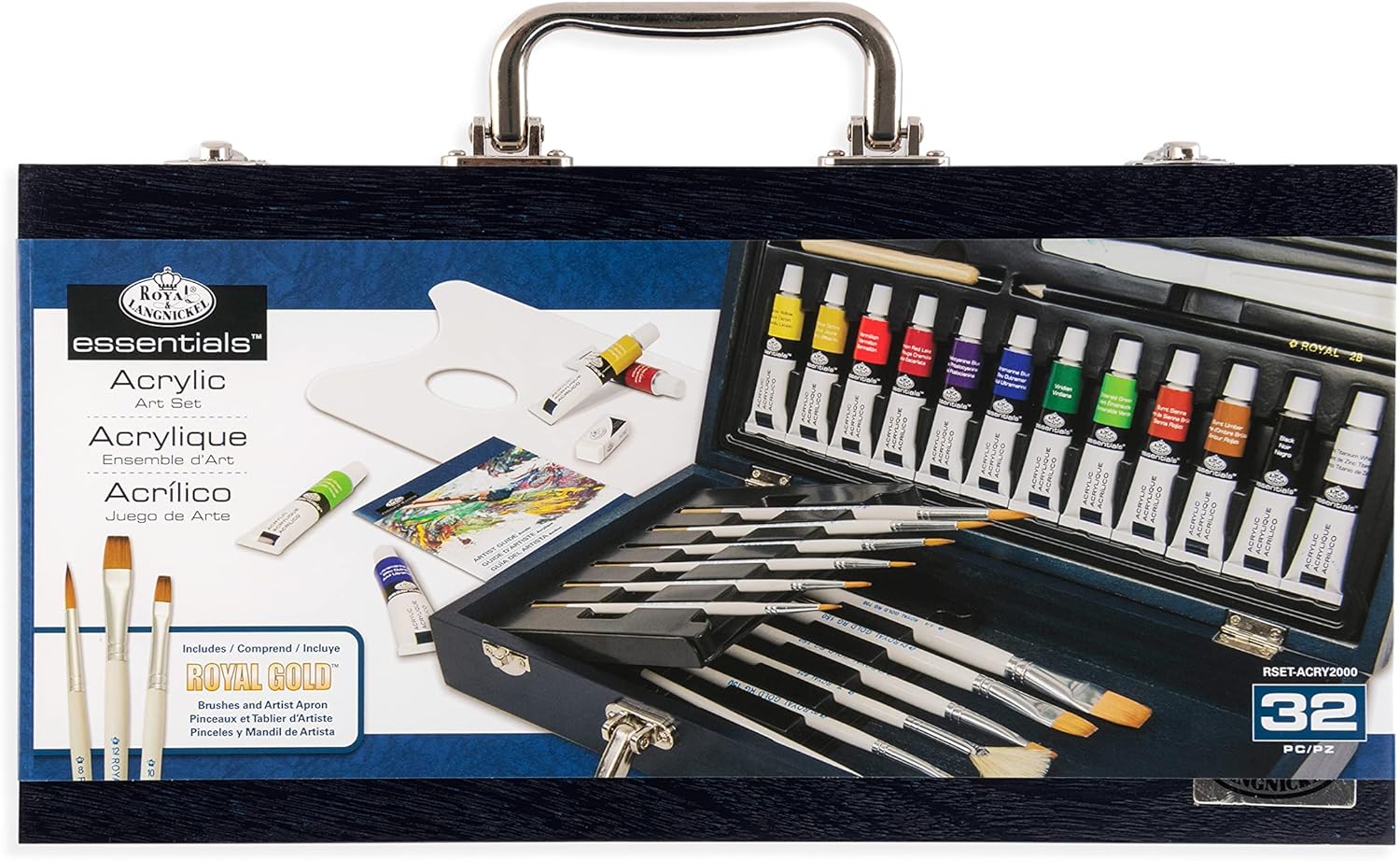 Royal & Langnickel Rset-Acry2000 Gold Acrylic Painting Box Set JB-42813_1