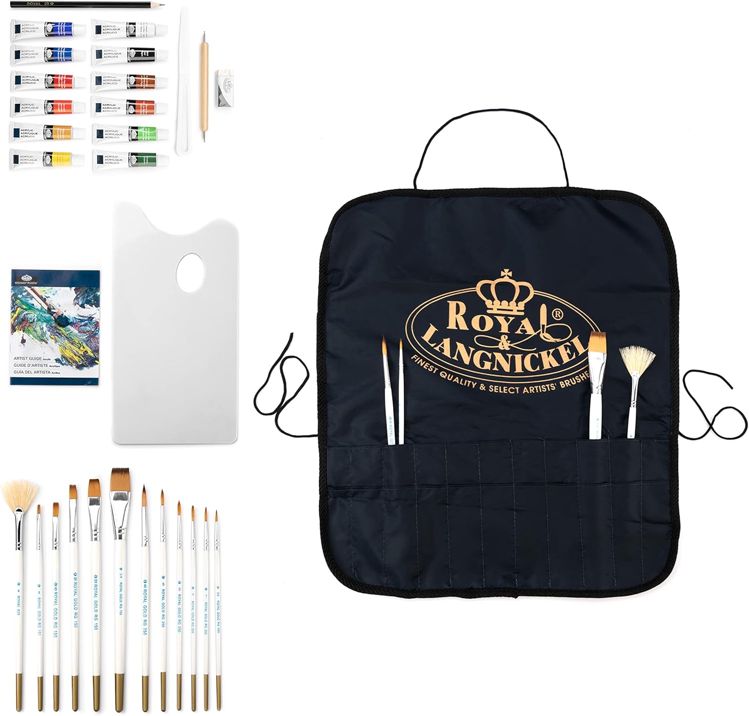 Royal & Langnickel Rset-Acry2000 Gold Acrylic Painting Box Set JB-42813_3