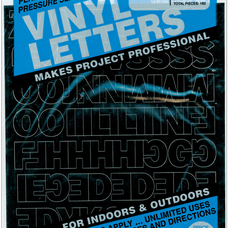 1" Black Vinyl Letters/Number JB-42831