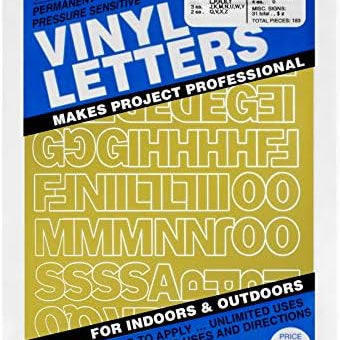 3" Gold Vinyl Letters/Number JB-42838
