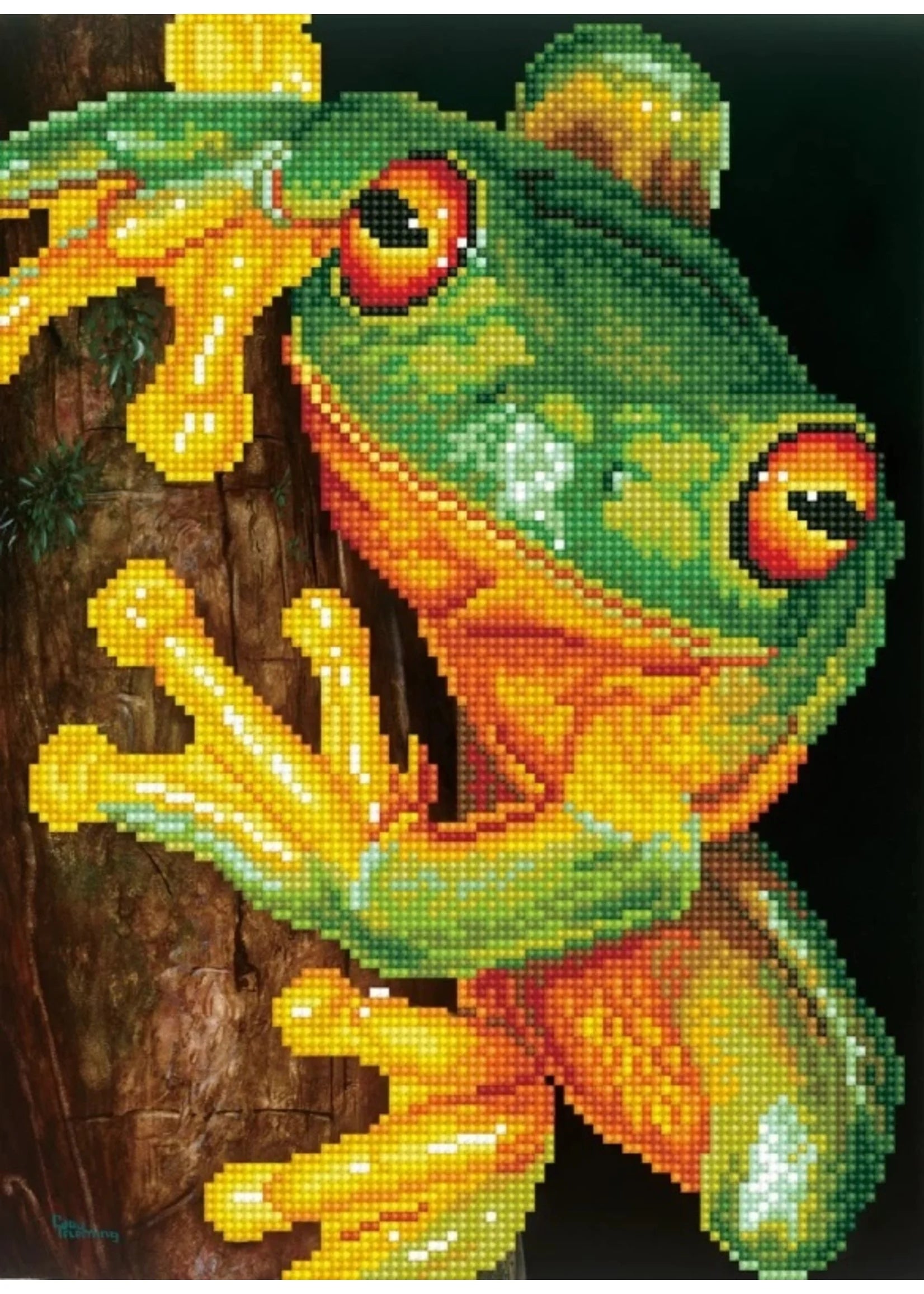 Green Tree Frog Diamond Art JB-42866