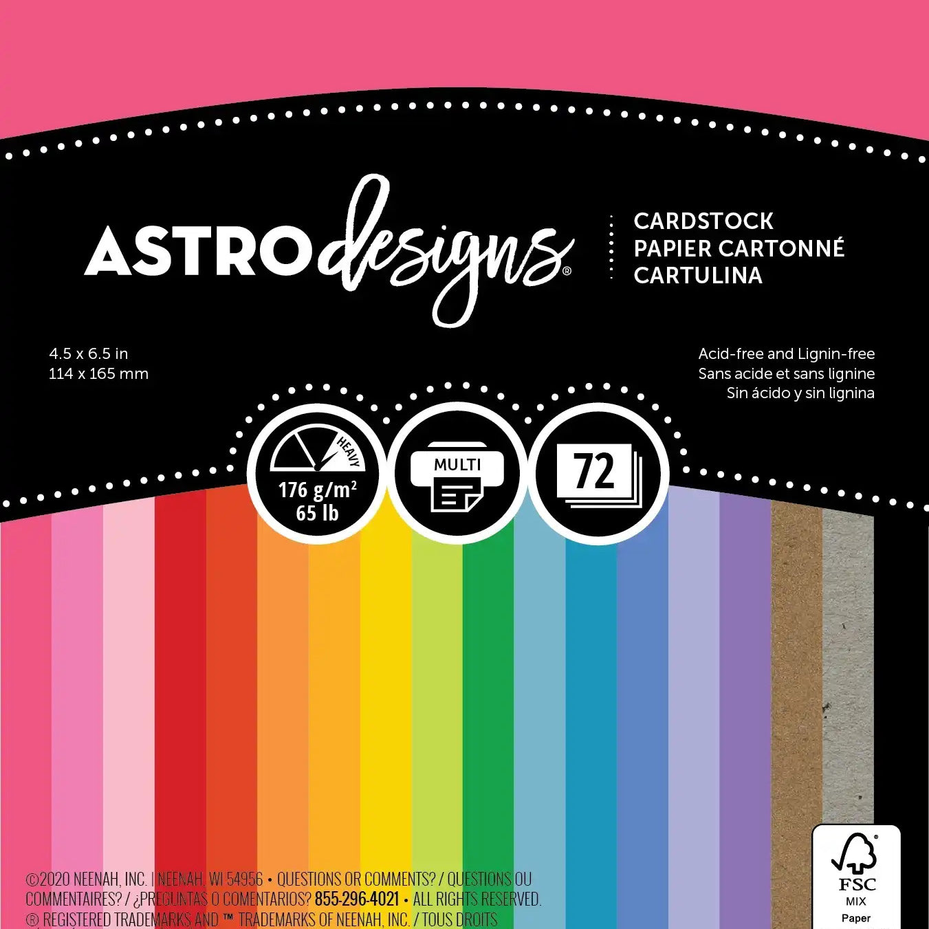 4.5X6.5 Bold & Vivid Paper Pk JB-42881