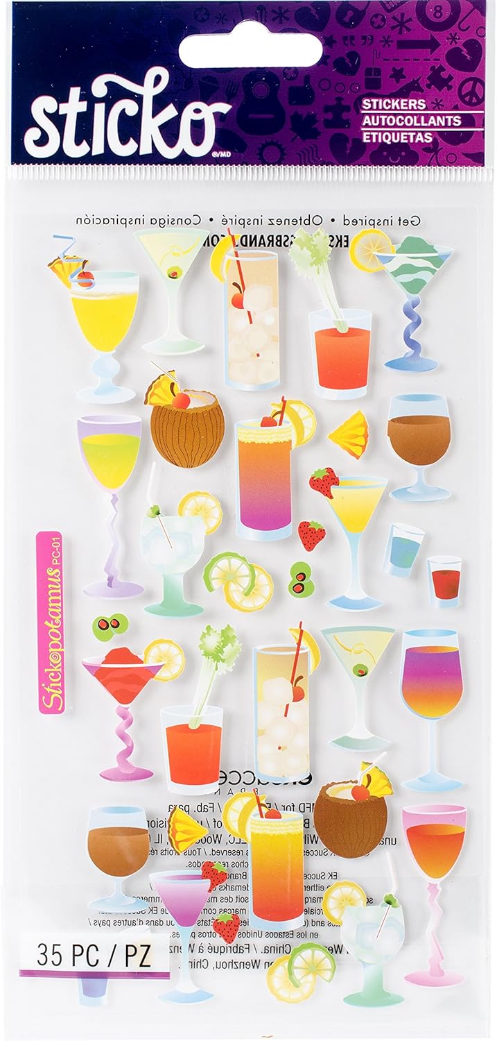 Sticko Sticker Themed-Cocktails Sppc01 JB-42956