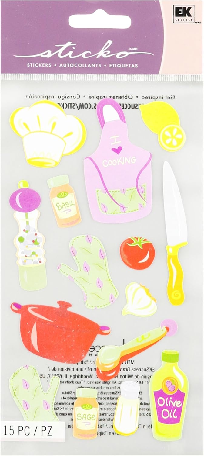Sticko Sticker Cooking (15 Pieces) Spsg166 JB-42957