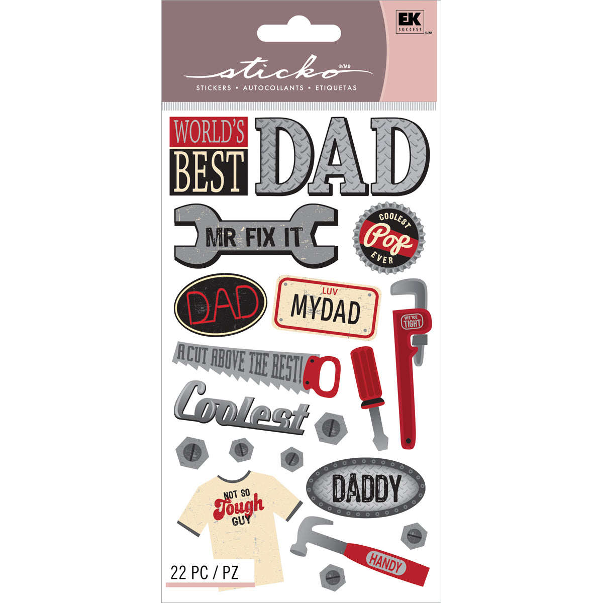 Sticko "Fix It, Dad" Sticker Pack JB-42959