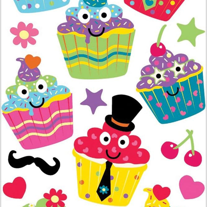 Sticko Sticker Themed-Dress Up Cupcakes 52-00202 JB-42960