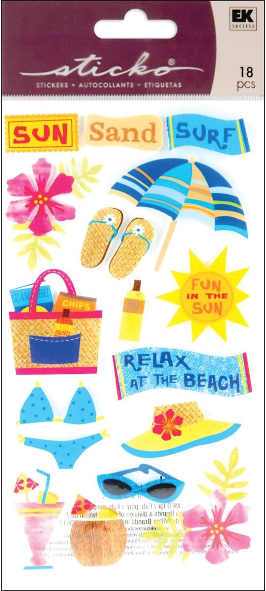 Sticko Sun Surf Sand 52-00389, Stickers JB-42961