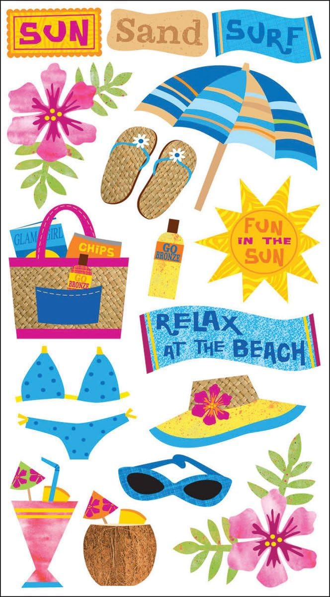 Sticko Sun Surf Sand 52-00389, Stickers JB-42961_1