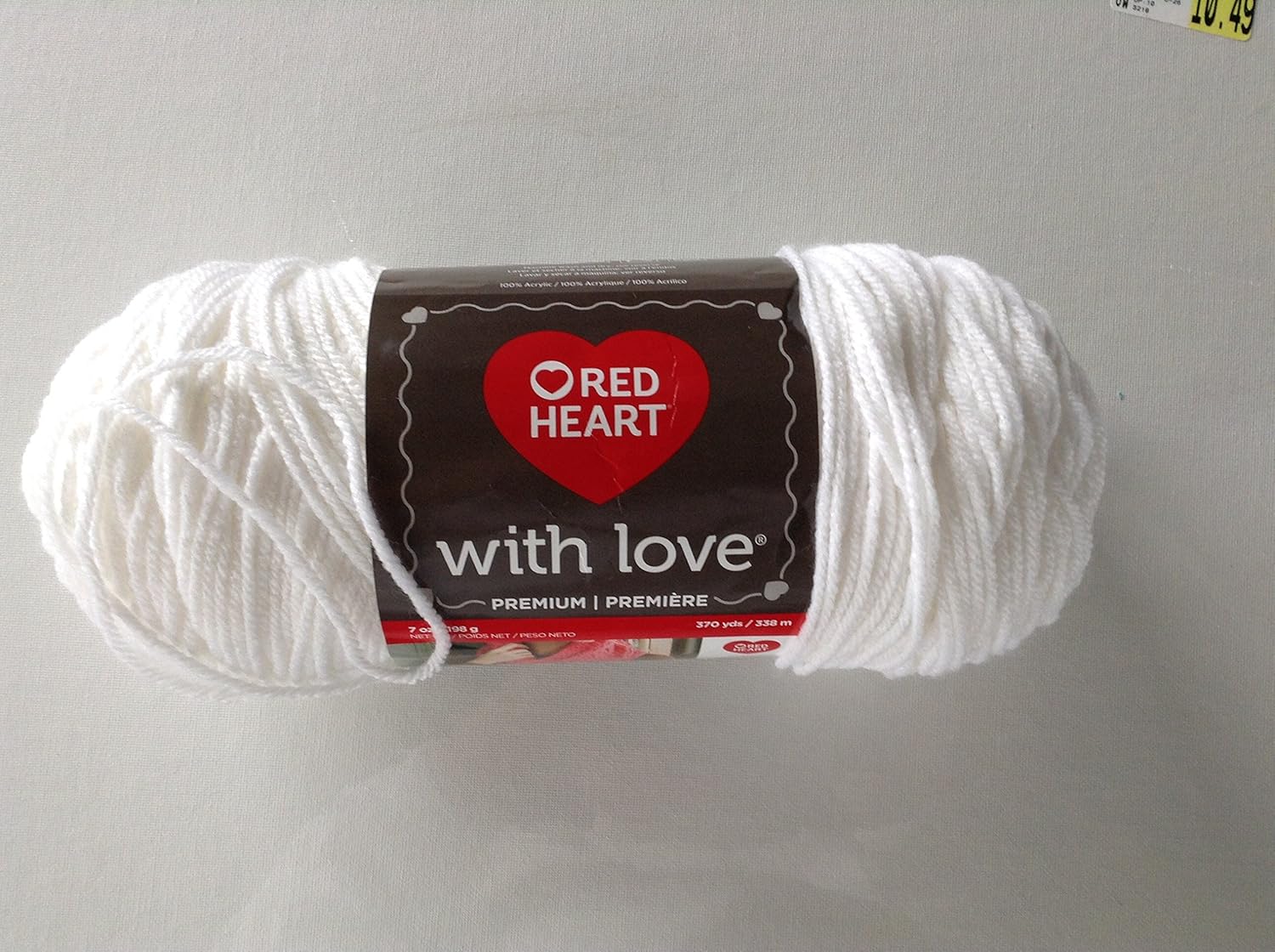 White 7 Oz Red Heart Yarn JB-43016