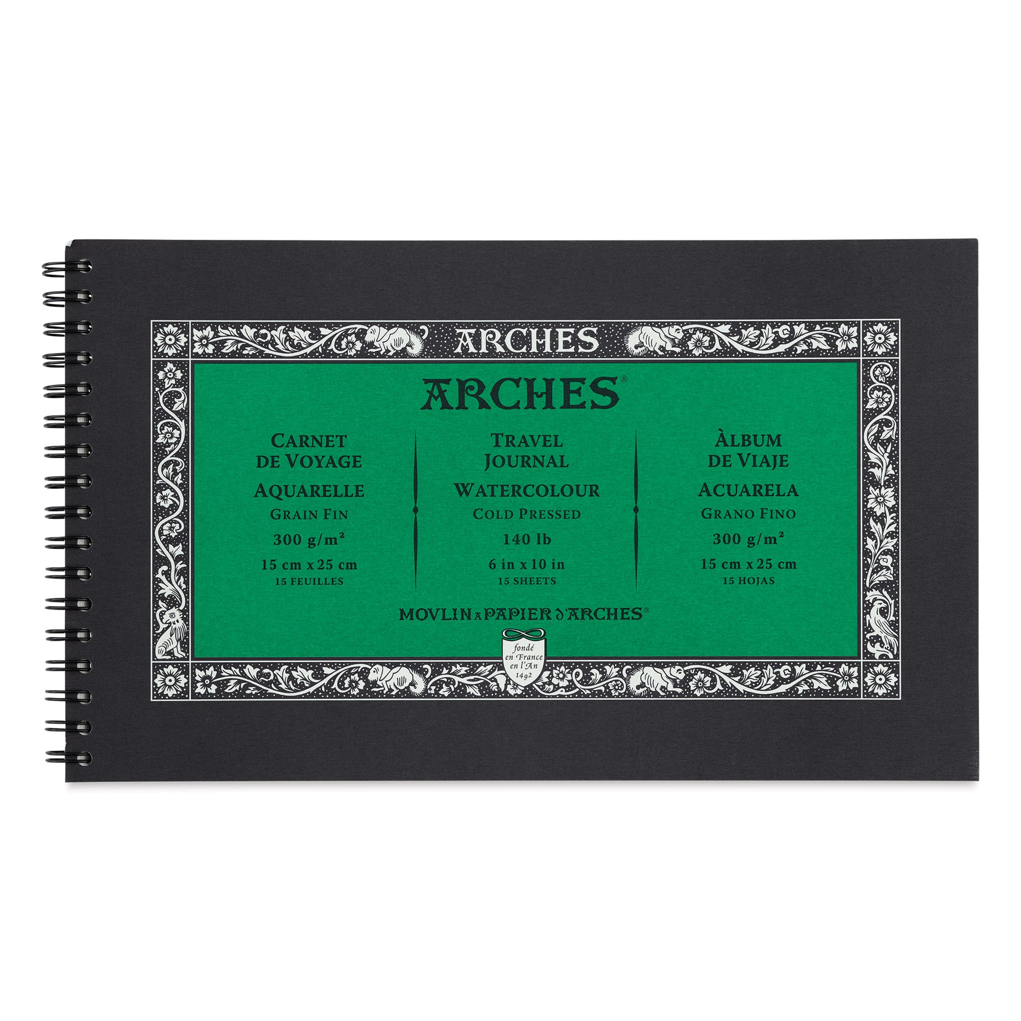 Arches Watercolor Journal - 140Cp 10X6 15 Sheets JB-43032_1