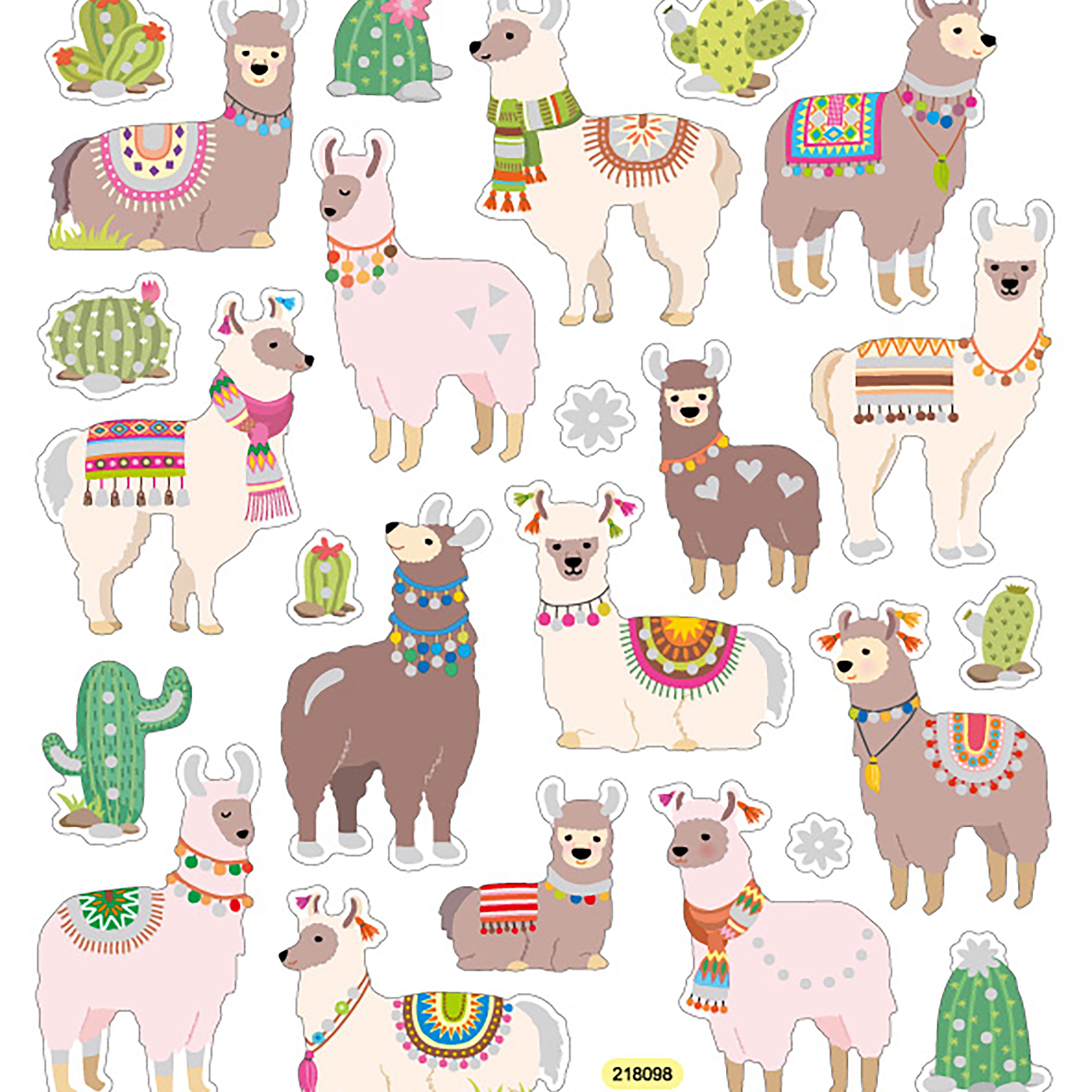Llama Fun Stickers JB-43058
