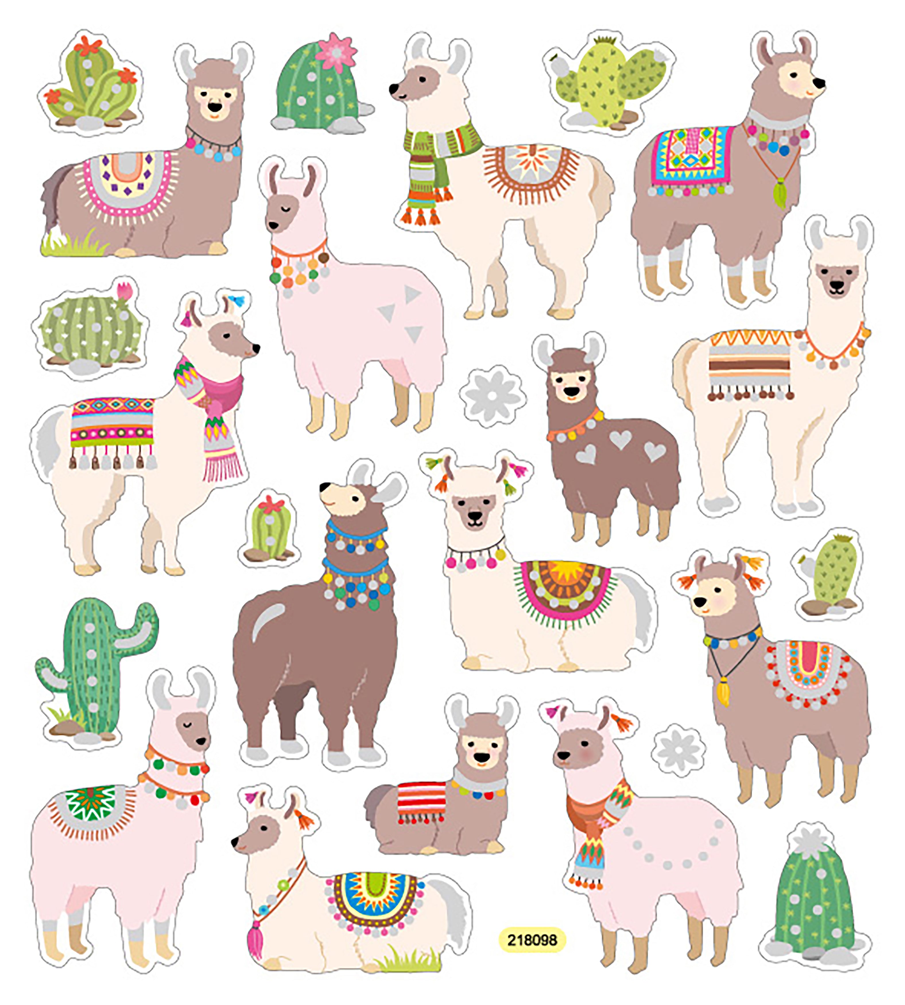 Llama Fun Stickers JB-43058