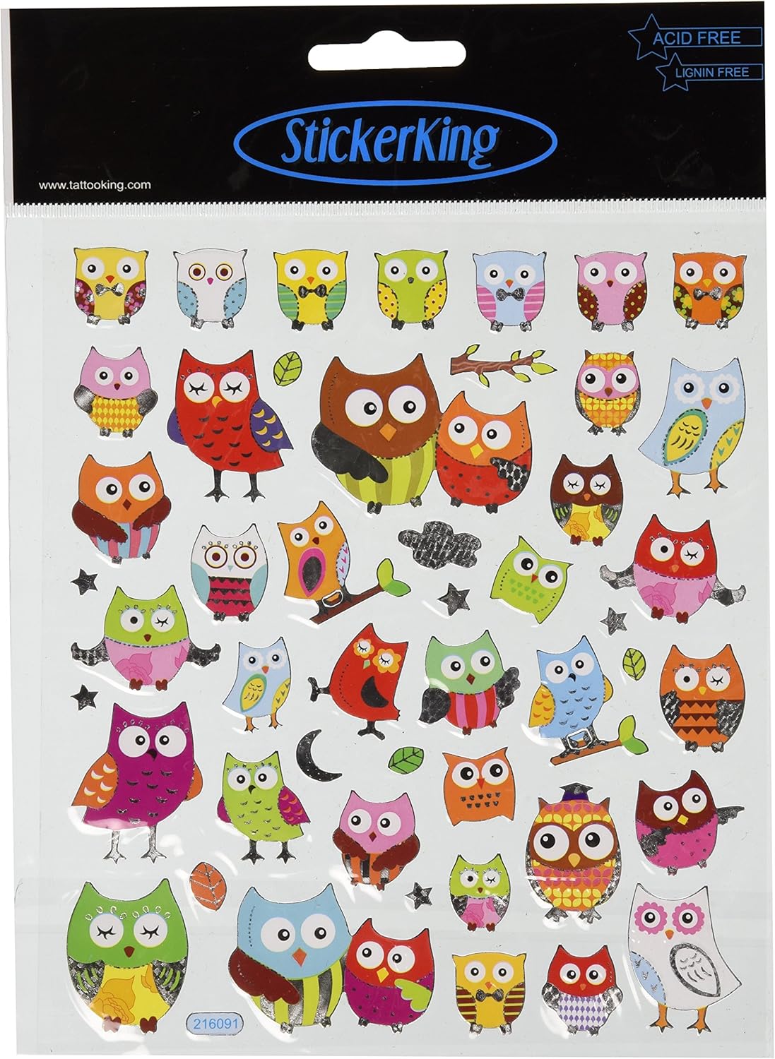 Wide Eyed Owl Stickers JB-43066