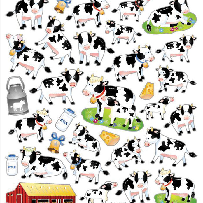 Dairy Cow Stickers JB-43067