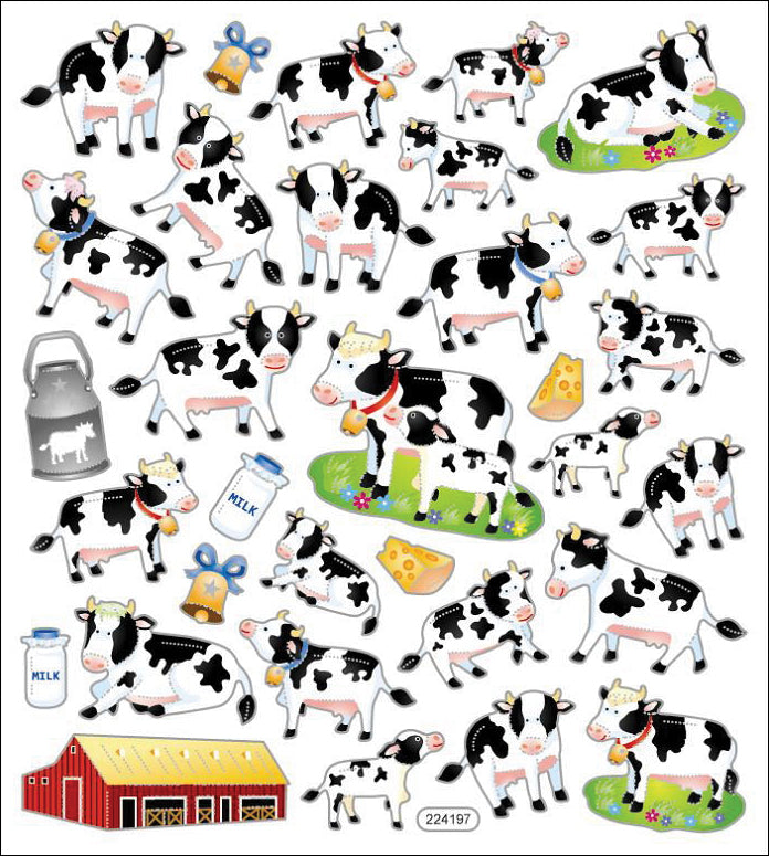 Dairy Cow Stickers JB-43067