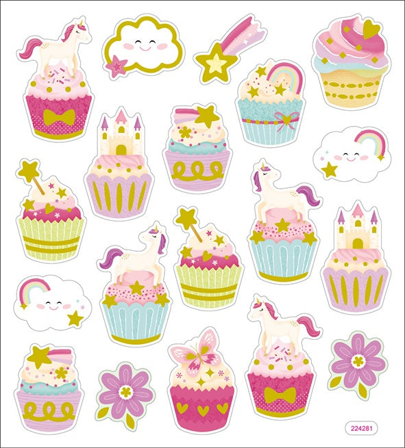 Fantasy Cupcake Stickers JB-43072