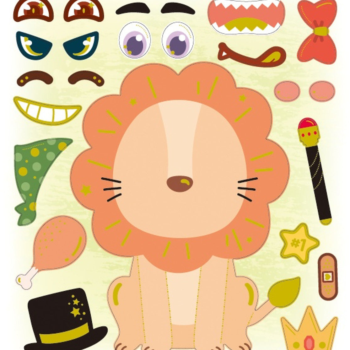 Make A Lion Stickers JB-43074