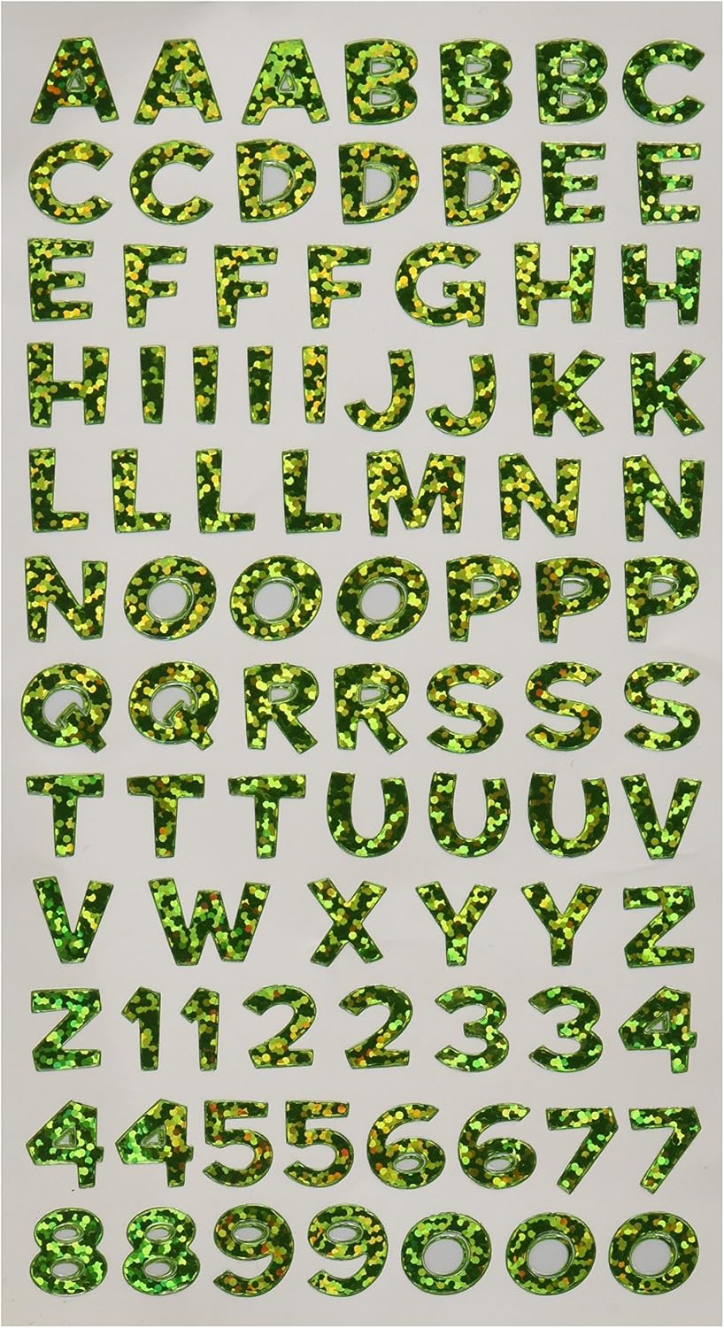 Green Alphabet Stickers JB-43078