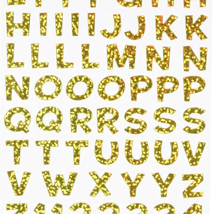 Yellow Alphabet Stickers JB-43079