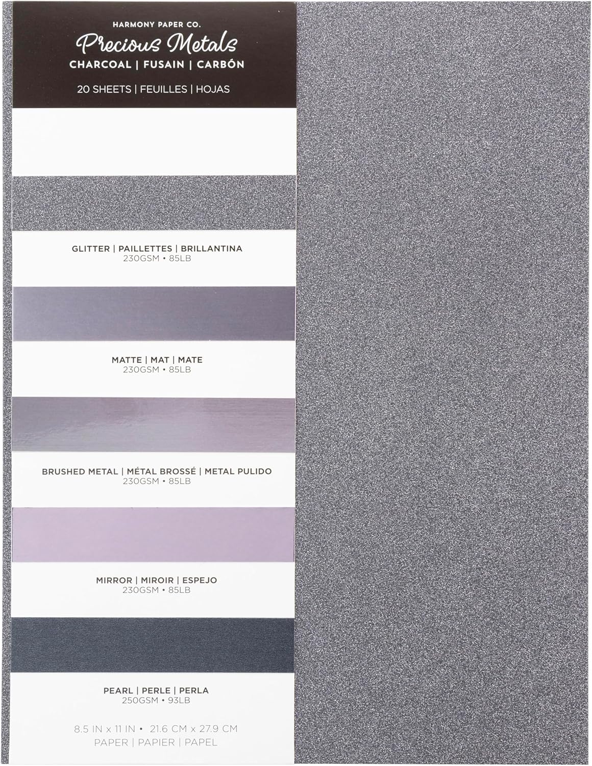 Charcoal Paper Pack 20/Pkg JB-43092