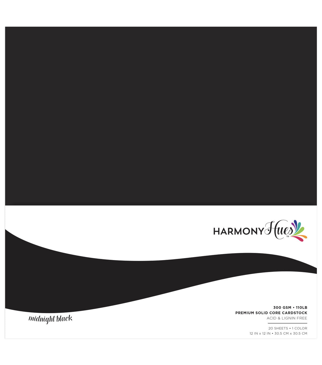 110# 12X12 BLACK PAPER PACK JB-43097