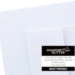 Blank Cards And Envelopes - 5X7 Printable Glitter White Mailers, Set Of 10 JB-43102_1