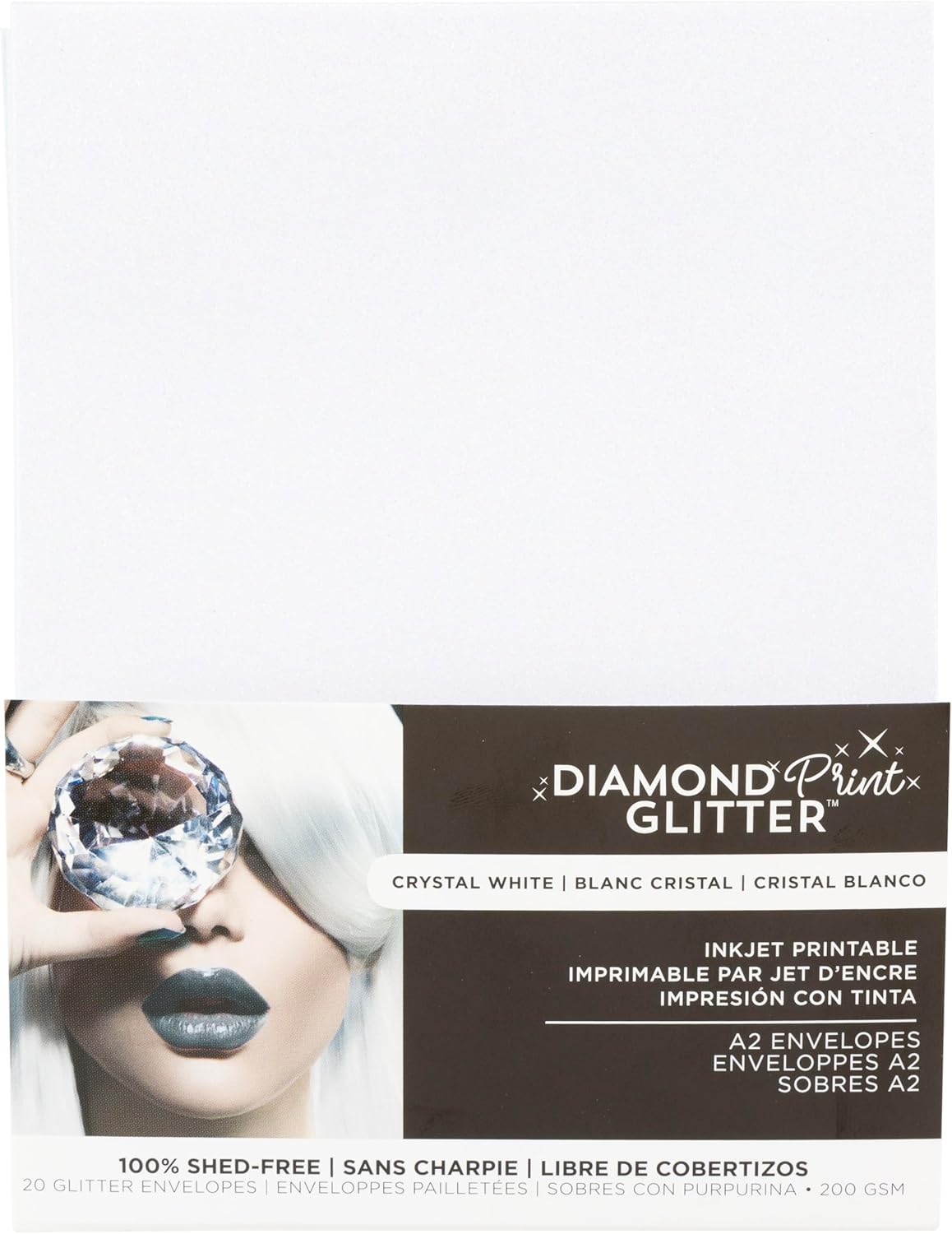 A2 Envelopes Glitter White, 20 Pack JB-43103_7357fa35-cb12-4e27-aea2-1dfea368f1c7