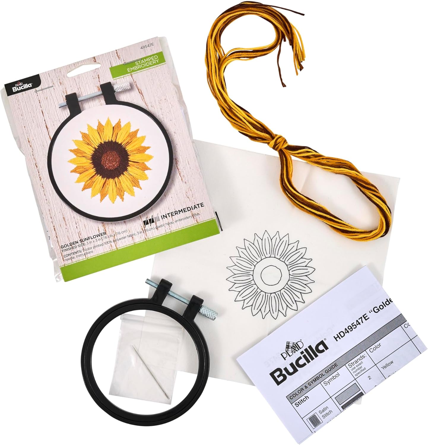 Sunflower Embroidery Kit JB-43104_2