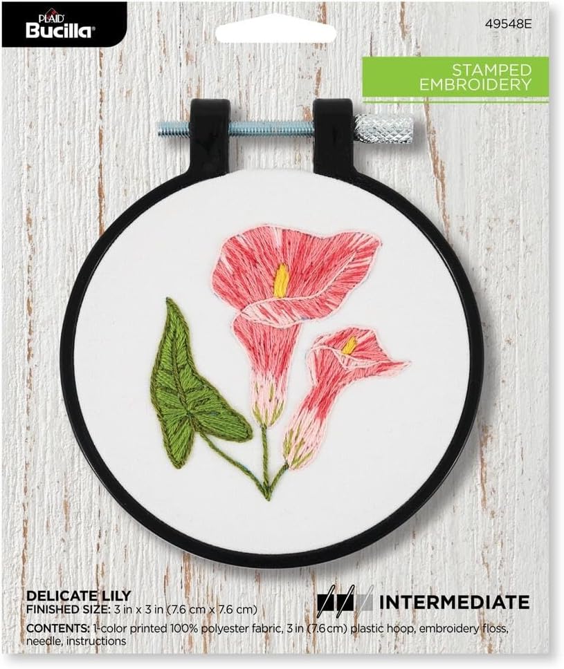 Delicate Lily Embroidery Kit JB-43107