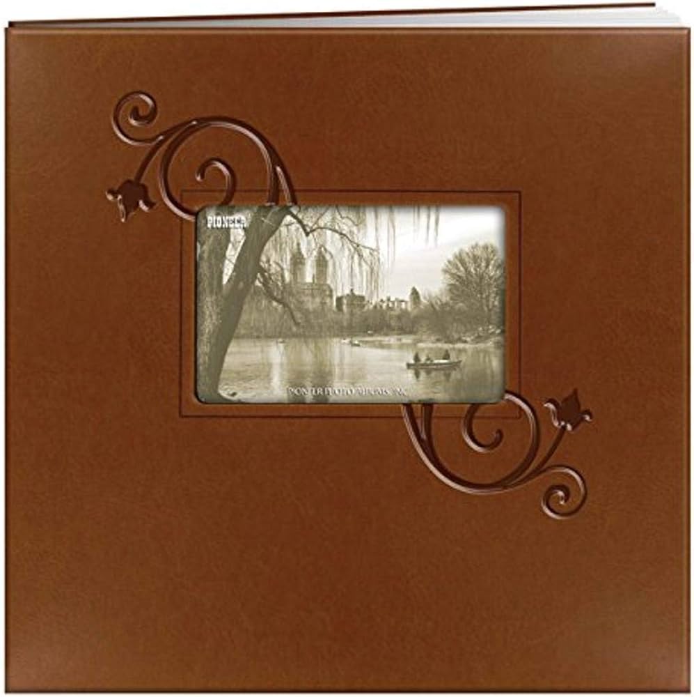 12X12 Brown Floral Post Album JB-43121
