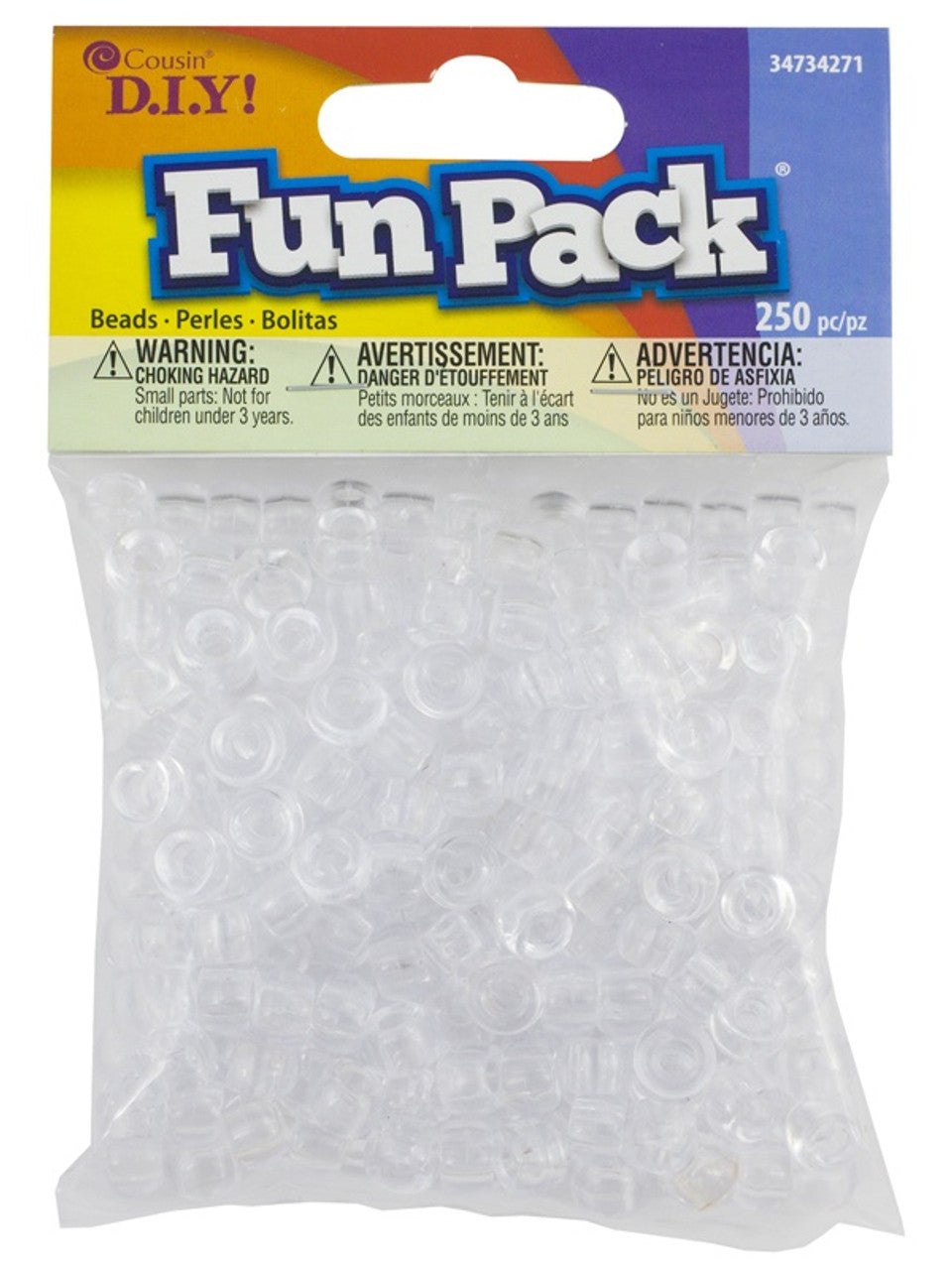 Pony Beads Clear JB-43162
