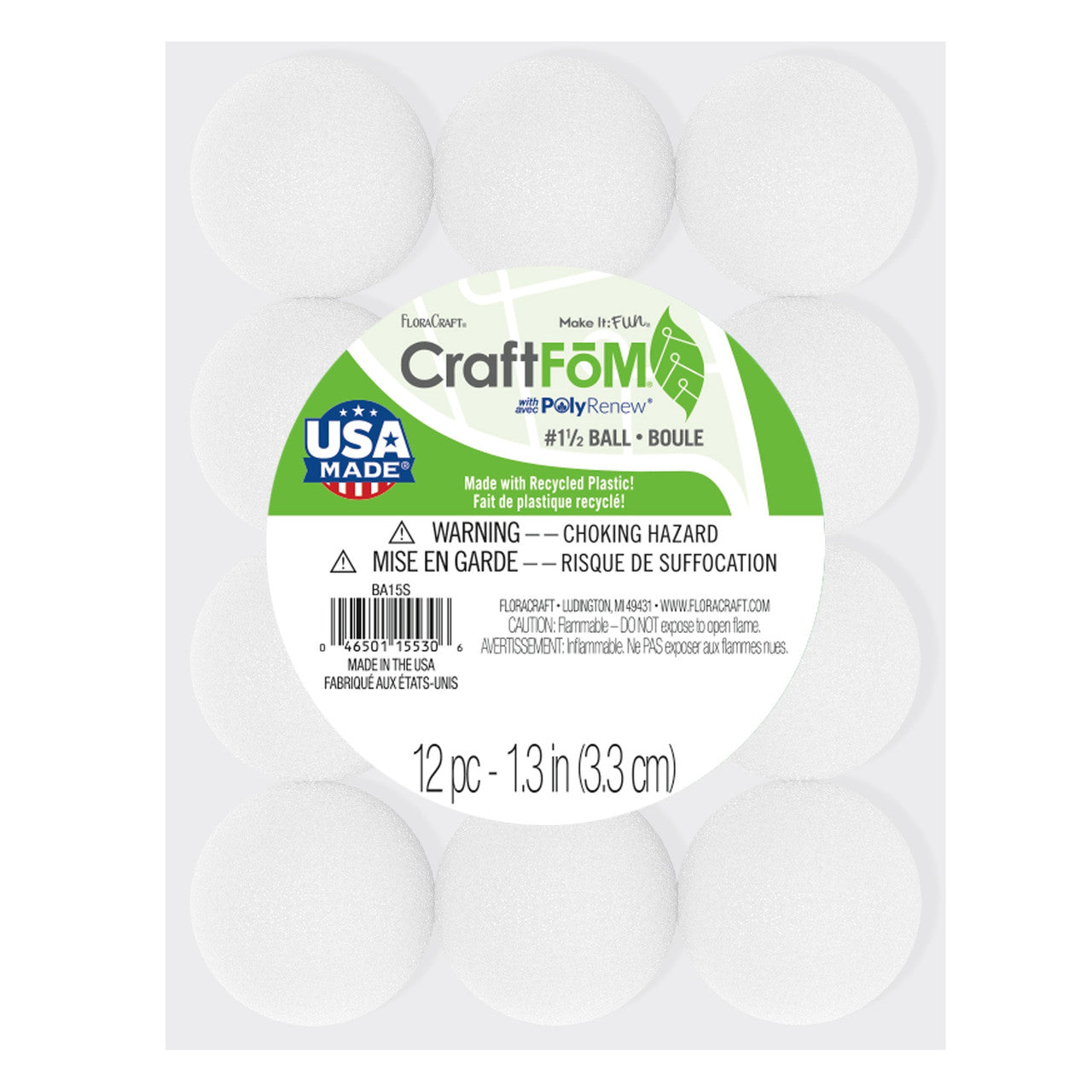 1.3" Craft Foam Balls JB-43165_94ee8d60-5d18-4c0a-92b0-5182cdf190f9