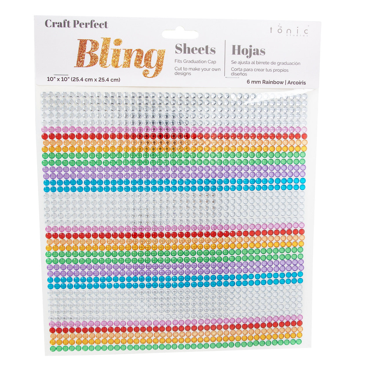 10X10 Gem Sheet Rainbow JB-43216